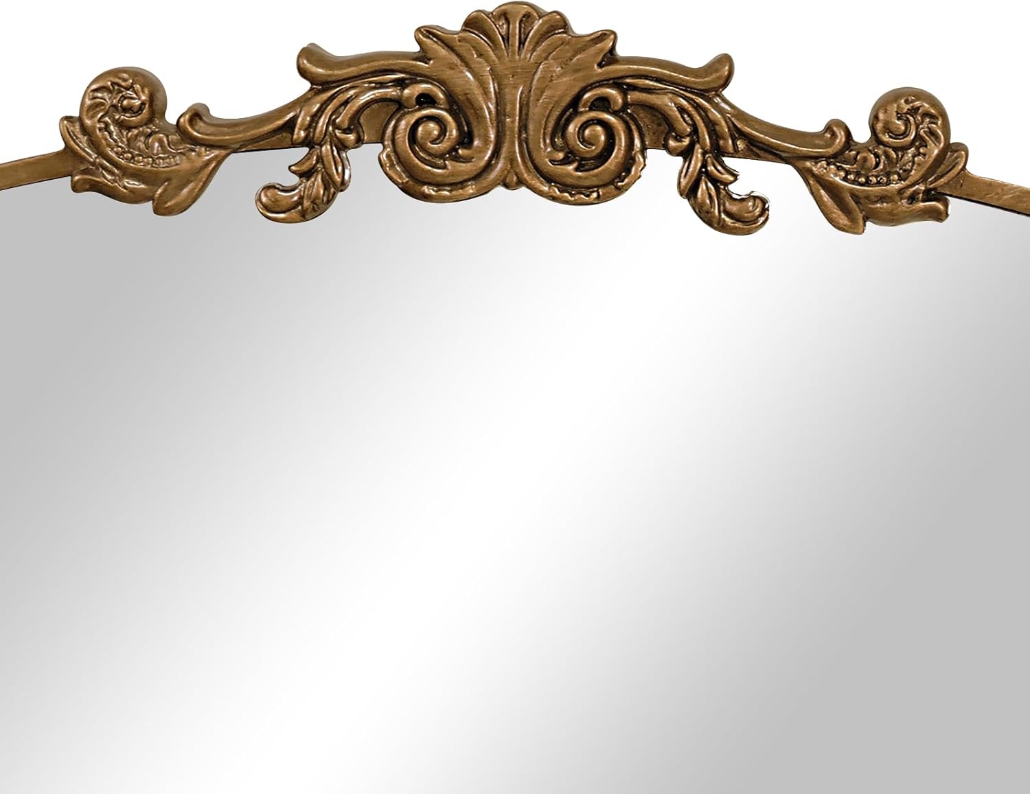 Vintage Gold Entryway Mirrors for Wall, 36"x29" Traditional Antique Baroque Mirror Decorative, Ornate Arched Mirror for Fireplace, Hallway, Bathroom, Living Room