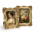 Sunlit Vintage Picture Frame 8x10 Inch Set of 2, Luxury Antique Photo Frames with Glass Front, Photo Display, Tabletop Wall Hanging, Gold